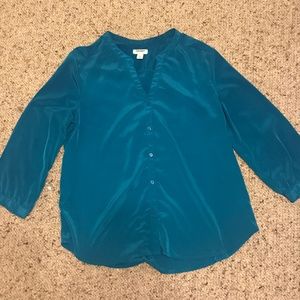 OLD NAVY Turquoise Modern Blouse